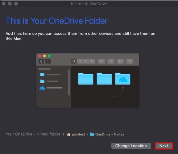 onedrive for mac move folder location